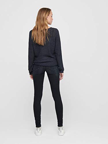 Only onlGEENA XO L/S PULLOVER KNT NOOS, Suéter para Mujer, Azul (Navy Blazer), XL