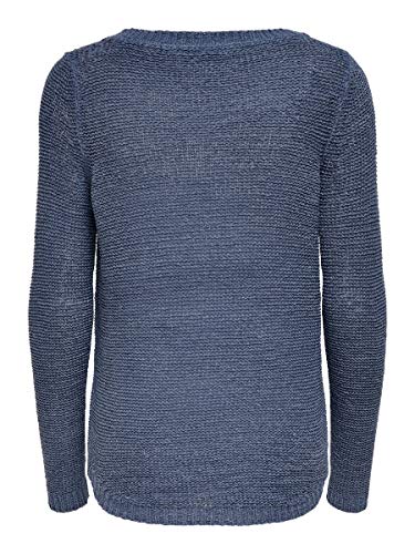 Only onlGEENA XO L/S PULLOVER KNT NOOS, Suéter para Mujer, Azul (Vintage Indigo), M