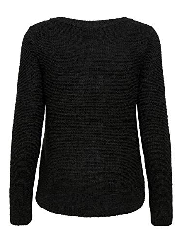 Only onlGEENA XO L/S PULLOVER KNT NOOS, Suéter para Mujer, Negro (Black), L