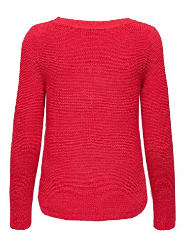 Only onlGEENA XO L/S Pullover KNT Noos Suéter, Rojo (High Risk Red), 44 (Talla del Fabricante: XXL) para Mujer