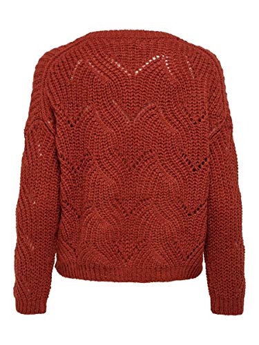 Only ONLHAVANA L/S Pullover KNT Noos Suéter, Rojo Ocre, XS para Mujer
