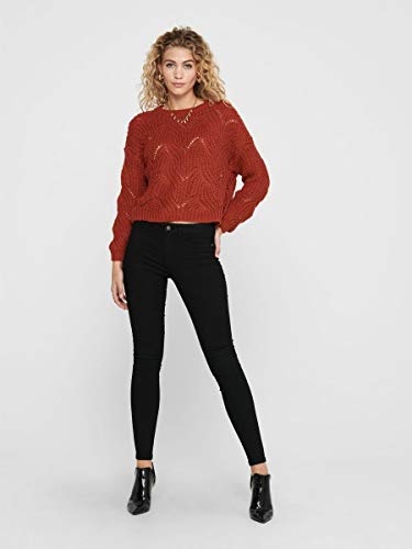 Only ONLHAVANA L/S Pullover KNT Noos Suéter, Rojo Ocre, XS para Mujer