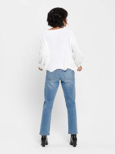 Only Onlhilde L/s Oversize Pullover CC Knt suéter, Blanco (Cloud Dancer Cloud Dancer), 38 (Talla del Fabricante: Small) para Mujer