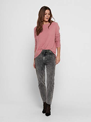 Only ONLJUNE L/S Oversize Pullover KNT Suéter, Dusty Rose, L Regular para Mujer