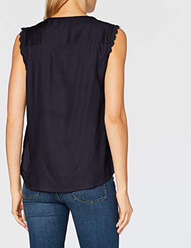 Only Onlkimmi S/l Top Wvn Noos Camiseta sin Mangas, Azul (Night Sky Night Sky), 40 (Talla del Fabricante: 38) para Mujer