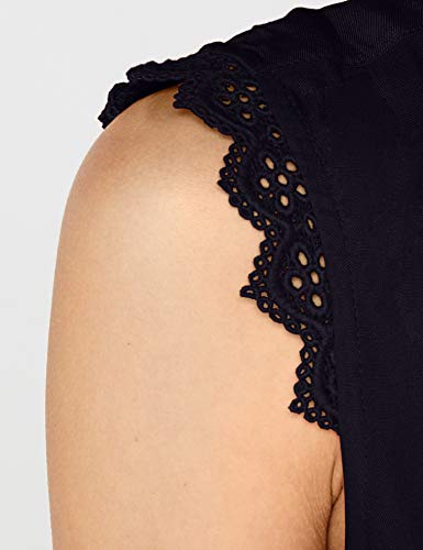 Only Onlkimmi S/l Top Wvn Noos Camiseta sin Mangas, Azul (Night Sky Night Sky), 40 (Talla del Fabricante: 38) para Mujer