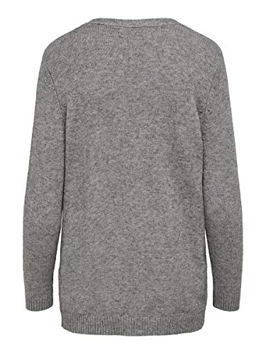 Only ONLLESLY L/S Open Cardigan KNT Noos Suter crdigan, Color Gris, L para Mujer