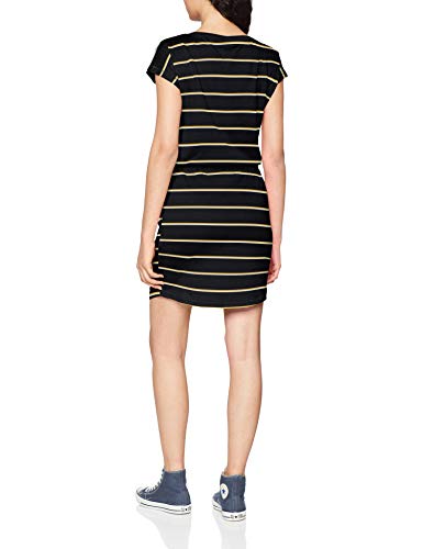 Only Onlmay S/s Dress Noos Vestido, Multicolor (Black Stripes: Double Yolk Yellow/Cl. Dancer), 40 (Talla del Fabricante: Medium) para Mujer