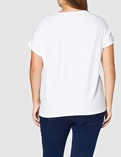 Only Onlmoster S/s O-Neck Top Noos Jrs Camiseta, Blanco (White), 36 (Talla del Fabricante: Small) para Mujer