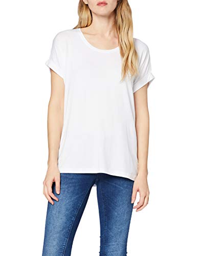 Only Onlmoster S/s O-Neck Top Noos Jrs Camiseta, Blanco (White), 36 (Talla del Fabricante: Small) para Mujer