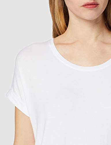 Only Onlmoster S/s O-Neck Top Noos Jrs Camiseta, Blanco (White), 36 (Talla del Fabricante: Small) para Mujer