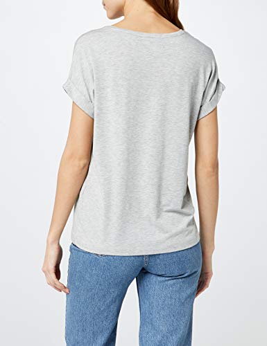 Only onlMOSTER S/S Top Noos JRS Camiseta, Gris (Light Grey Melange), L para Mujer