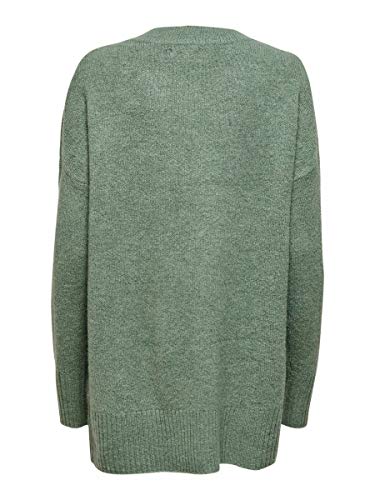 Only ONLNANJING L/S Pullover KNT Noos Suter Pulver, Bálsamo Verde, S para Mujer