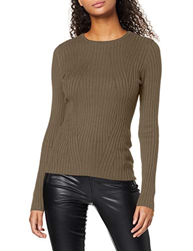 Only Onlnatalia L/s Rib Pullover Knt Noos Suéter, Hoja De UVA, L para Mujer
