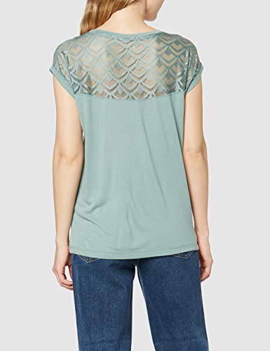 Only Onlnicole S/s Mix Top Noos Blusa, Verde, M para Mujer