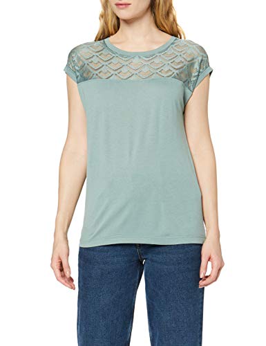Only Onlnicole S/s Mix Top Noos Blusa, Verde, M para Mujer