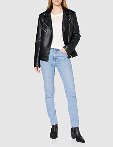 Only Onlnicole S/s Mix Top Noos Camiseta, Blanco (Cloud Dancer Cloud Dancer), X-Small para Mujer