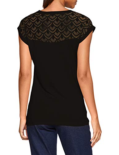 Only onlNICOLE S/S Mix Top Noos Camiseta, Negro (Black), L para Mujer