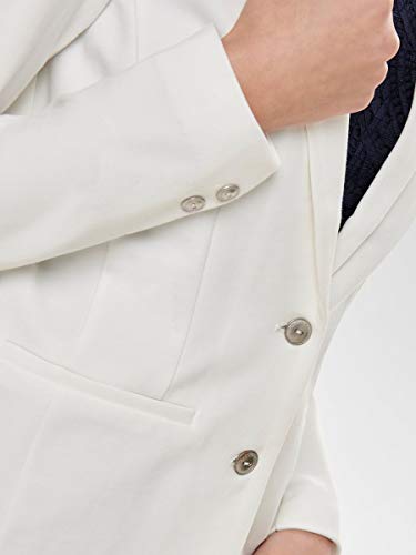 Only Onlpoptrash Blazer Noos Chaqueta de Traje, Blanco (Cloud Dancer Cloud Dancer), 38 (Talla del Fabricante: Small) para Mujer