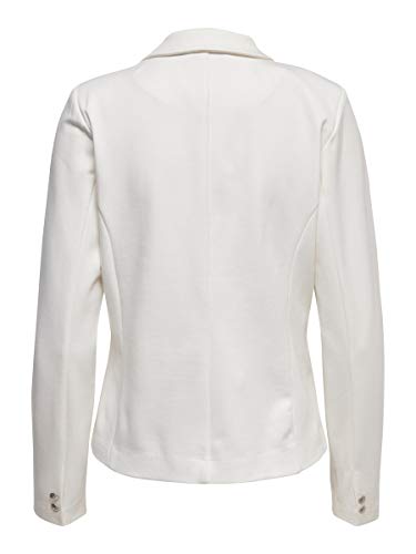 Only Onlpoptrash Blazer Noos Chaqueta de Traje, Blanco (Cloud Dancer Cloud Dancer), 42 (Talla del Fabricante: Large) para Mujer