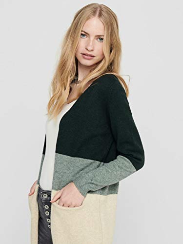Only ONLQUEEN L/S Long Cardigan KNT Noos Chaqueta Punto, June Bug, XS para Mujer