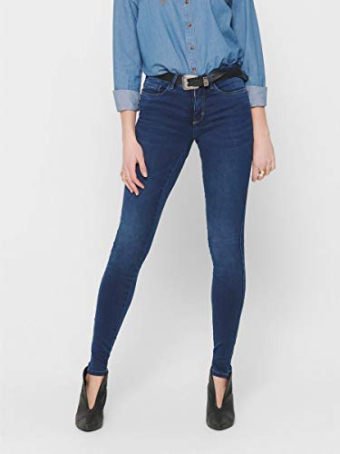 Only Onlroyal Reg Skinny Jea BB Bj13964 Vaqueros, Dark Blue Denim, 40W / 32L para Mujer