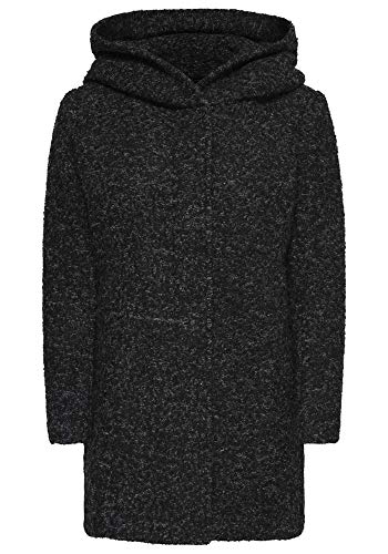 ONLY Onlsedona Boucle Wool Coat Otw Noos Abrigo, Negro (Black Detail:Melange), S para Mujer