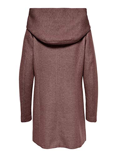 Only ONLSEDONA Light Coat OTW Noos Abrigo, Chocolate Fondant/Detail:Melange, S para Mujer