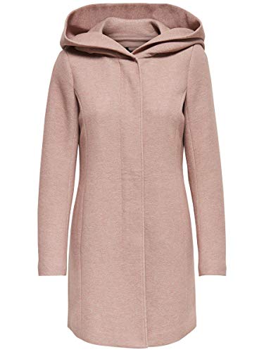 Only onlSEDONA Light Coat OTW Noos Abrigo, Gris (Dark Grey Melange), 40 (Talla del Fabricante: Large) para Mujer