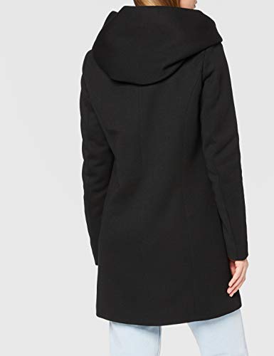 Only Onlsedona Light Coat Otw Noos Abrigo, Negro (Black Black), 38 (Talla del Fabricante: Medium) para Mujer