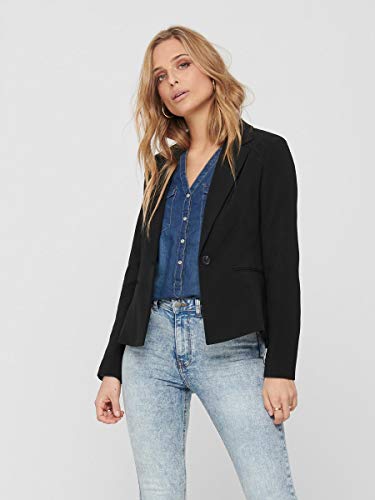 Only Onlselma-Astrid L/s Fitted Blazer CC TLR, Negro, 34 para Mujer