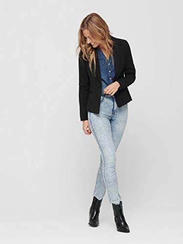 Only Onlselma-Astrid L/s Fitted Blazer CC TLR, Negro, 34 para Mujer