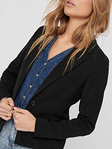 Only Onlselma-Astrid L/s Fitted Blazer CC TLR, Negro, 34 para Mujer