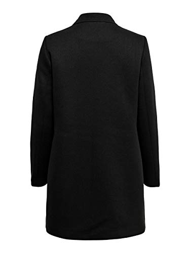 Only Onlsoho Coatigan Otw Noos Abrigo de Mezcla de Lana, Black, M para Mujer