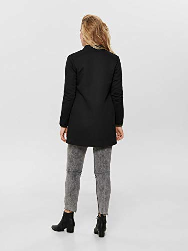 Only Onlsoho Coatigan Otw Noos Abrigo de Mezcla de Lana, Black, M para Mujer