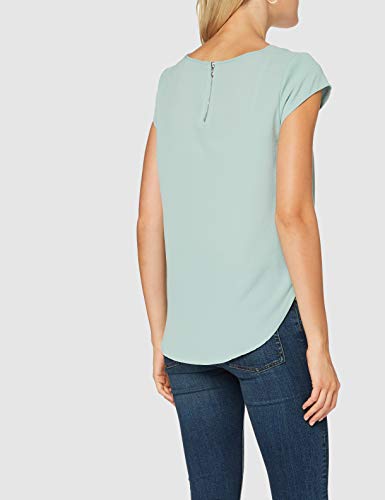 Only Onlvic S/s Solid Top Noos Wvn Camiseta, Blue Surf, 36 para Mujer