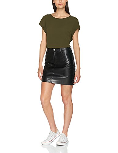 Only Onlvic S/s Solid Top Noos Wvn Camiseta, Verde (Kalamata), 38 (Talla del Fabricante: 36) para Mujer