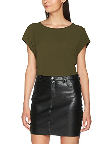 Only Onlvic S/s Solid Top Noos Wvn Camiseta, Verde (Kalamata), 42 para Mujer