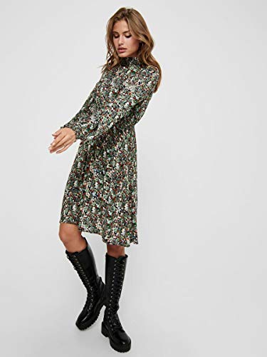 Only ONLVICK L/S Short Dress WVN Vestido, Azul Oscuro, L para Mujer