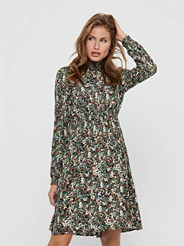 Only ONLVICK L/S Short Dress WVN Vestido, Azul Oscuro, L para Mujer