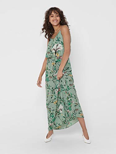 Only Onlwinner SL Maxidress Noos Wvn Vestido Casual, Granite Green, 34 para Mujer
