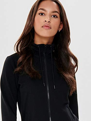 Only Onpelina High Neck Sweat-Opus Sudadera, Negro (Black Black), Large para Mujer