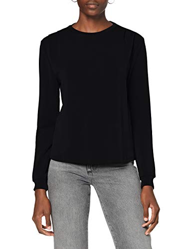 Only ONQGAIA L/S O-Neck SWT Sudadera, Negro, S para Mujer