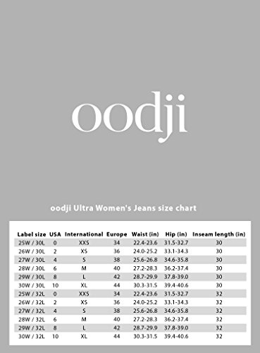 oodji Ultra Mujer Vaqueros-Mallas Básicos, Gris, 26W / 32L