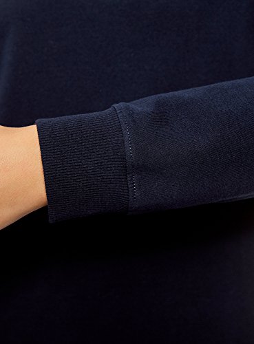 oodji Ultra Mujer Vestido Básico de Estilo Deportivo, Azul, ES 38 / S