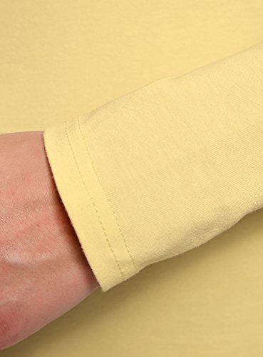 oodji Ultra Mujer Vestido de Punto Ajustado, Amarillo, ES 36 / XS