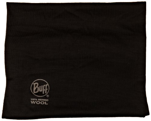 Original Buff Merino Lana - Tubular unisex, negro, talla unica