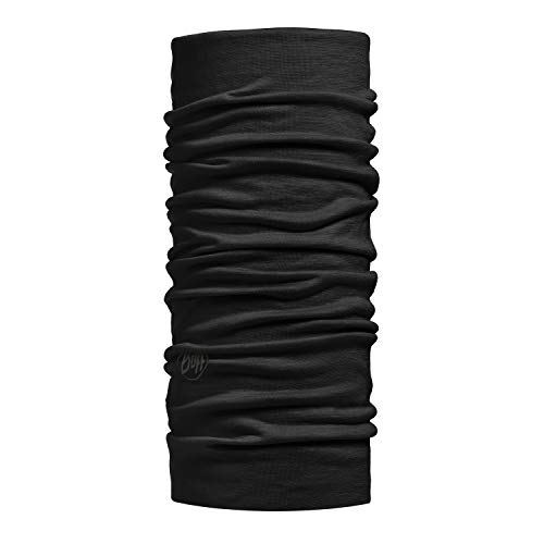 Original Buff Merino Lana - Tubular unisex, negro, talla unica