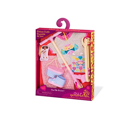 Our Generation- Owl Be Cruisin' Outfit Juguete, Multicolor (BattatCo BD30377Z) , color/modelo surtido
