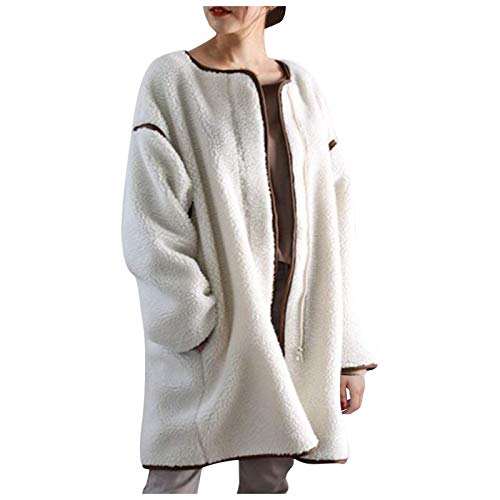 Overdose Chaqueta De Invierno para Mujer Casual Outwear Parka Cardigan Slim Coat Overcoat Invierno Abrigo